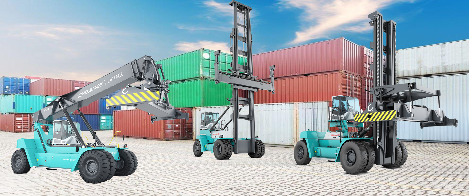 Berca Port Equipment, Konecranes, Container Handlers, Reach Stacker