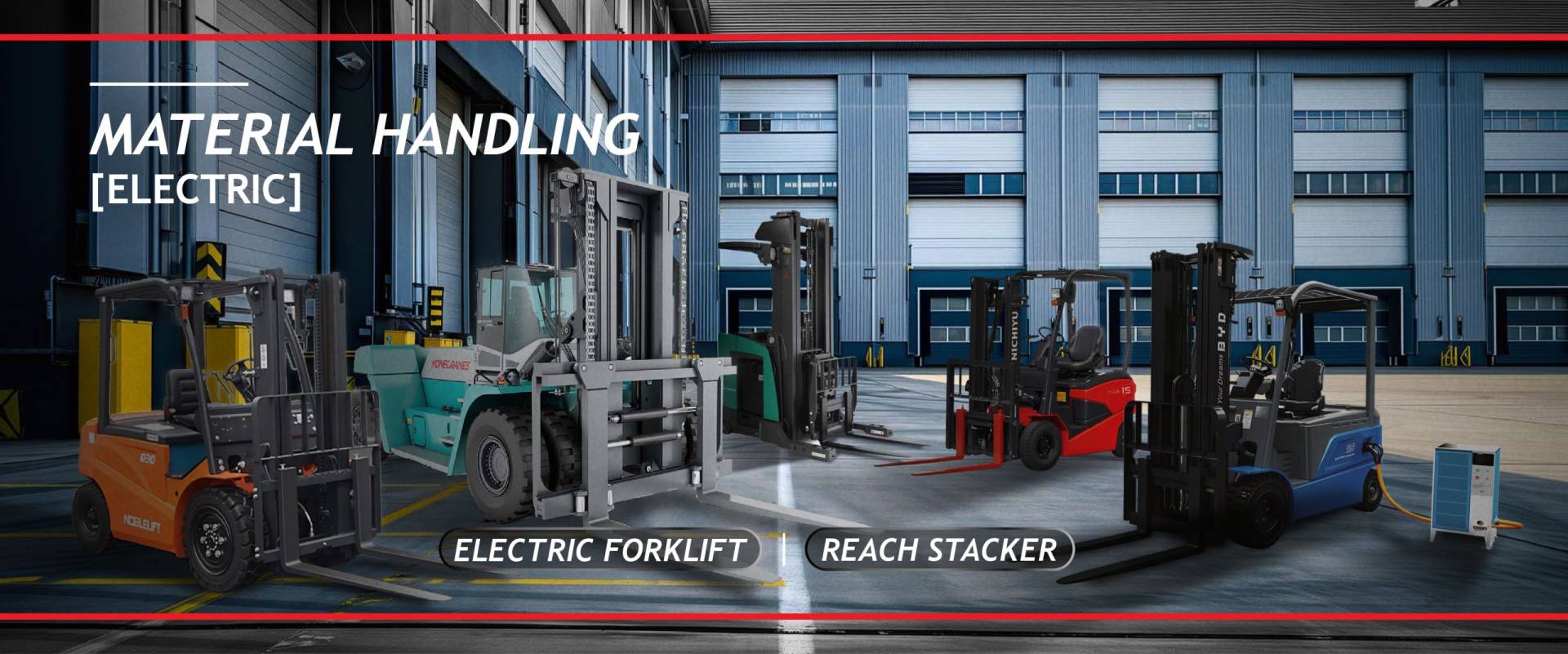 Berca Material Handling, Forklift Electric, Forklift Lithium Battery, Nichiyu Forklift, BYD Forklift, Noblelift, Konecranes