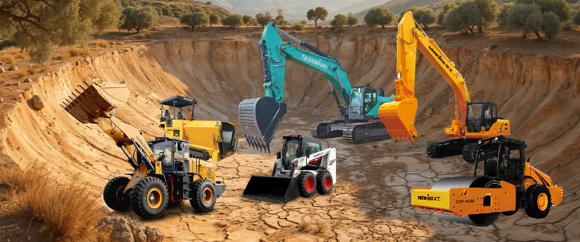 Berca Heavy Equipment, Lonking, Sunward, Sinomach, Excavator, Dozer, Loader, Motor Grader